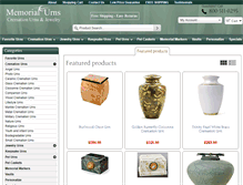 Tablet Screenshot of memorial-urns.com